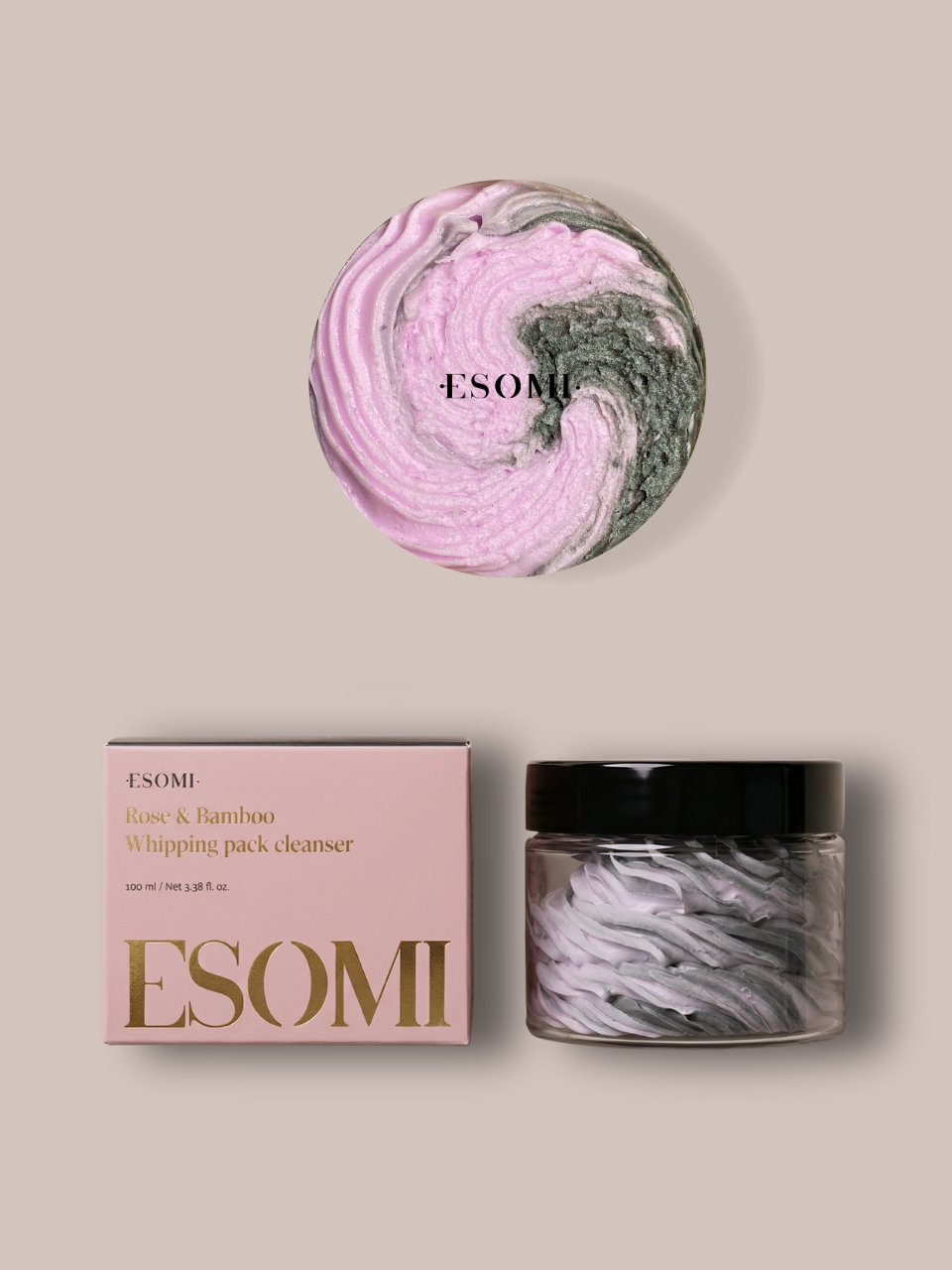 [1+1] Rose&Bamboo Whipping Pack Cleanser 100ml, Total 2