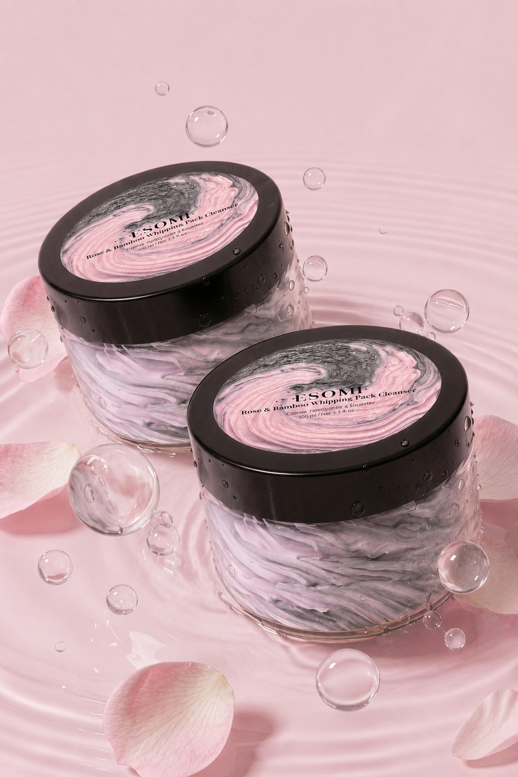 [1+1] Rose&Bamboo Whipping Pack Cleanser 100ml, Total 2